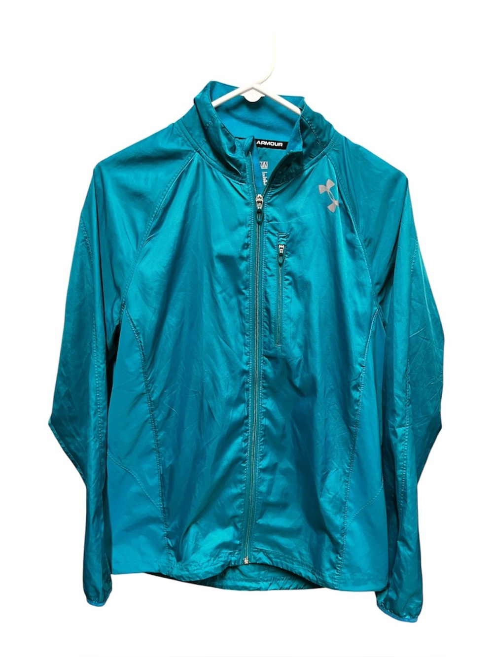 Under Armour UltraLite Escape Wind & Water Running Lightweight Jacket Teal Blue